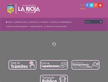 Tablet Screenshot of municipiolarioja.gov.ar